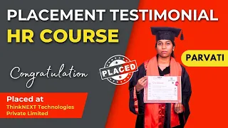 Placed Student Review for HR Training in Chandigarh -Parvati