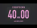 Download Lagu 40 Minute Countdown Timer ⏳ Flip Clock with Simple Beeps 💕🖤