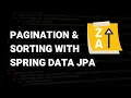 Pagination Sorting in REST API using Spring Data JPA