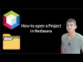 How to open a project in NetBeans