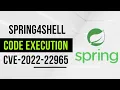 Spring CVE-2022-22965 l vulnerability