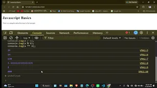 UOC4 Module 3 Operators and Control Statements