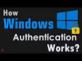 HINDI How Windows Authentication Works NTLM SAM and Kerberos Conceptual Architecture