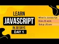 Day 1 What is JavaScript JavaScript Crash Course for Beginners 2025