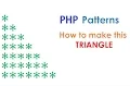 PHP For Beginners Printing a pyramid pattern using nested FOR loops