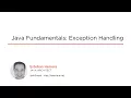 Course Java Fundamentals Exception Handling