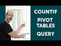 Google Sheets - Three Ways to Summarize Large Data Sets