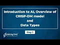 FDP-Day 1 AI Introduction Overview of CRISP-DM Model Data Types TASK 360DigiTMG