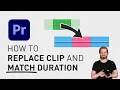 How to replace clip and match duration