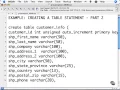 php Tutorial for Beginners 69 EXAMPLE Creating A Table Statement Part 2