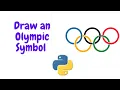 Draw an Olympic Symbol in Python using Turtle