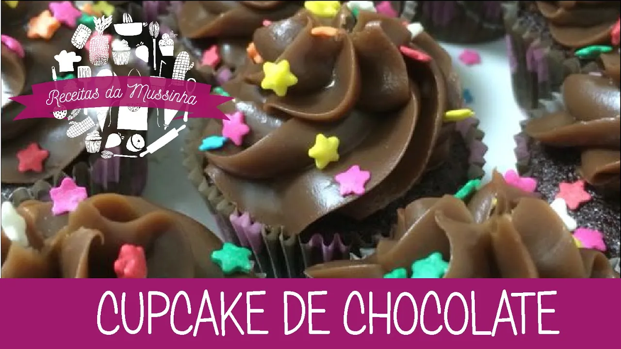 CUPCAKE DE CHOCOLATE EPISÓDIO 28 RECEITAS DA MUSSINHA
