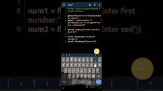 python simple calculator using conditional statement