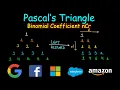 Calculate binomial coefficient nCr Pascals Triangle
