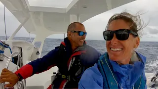 Boat Confinement Two Afloat Style: HEAVING TO ON A CATAMARAN