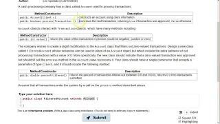 Building Java Programs Ex 9 11 FilteredAccount
