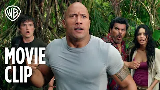 journey 2 the mysterious island dinosaur chase scene movie clip warner bros entertainment