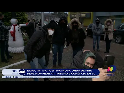 Nova onda de frio deve movimentar turismo e comércio em SC