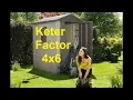 Keter Factor 4x6 Outdoor Garden Storage Shed