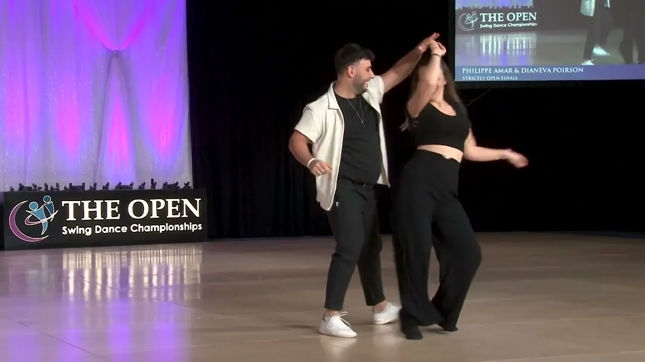 Philippe Amar and Dianeva Poirson - 3rd place WCS Strictly Swing Open Finals - The Open 2024