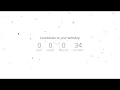 Birt ay Countdown Sweet Birt ay Greeting with HTML CSS JS