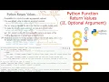 Python Function Optional Return Value