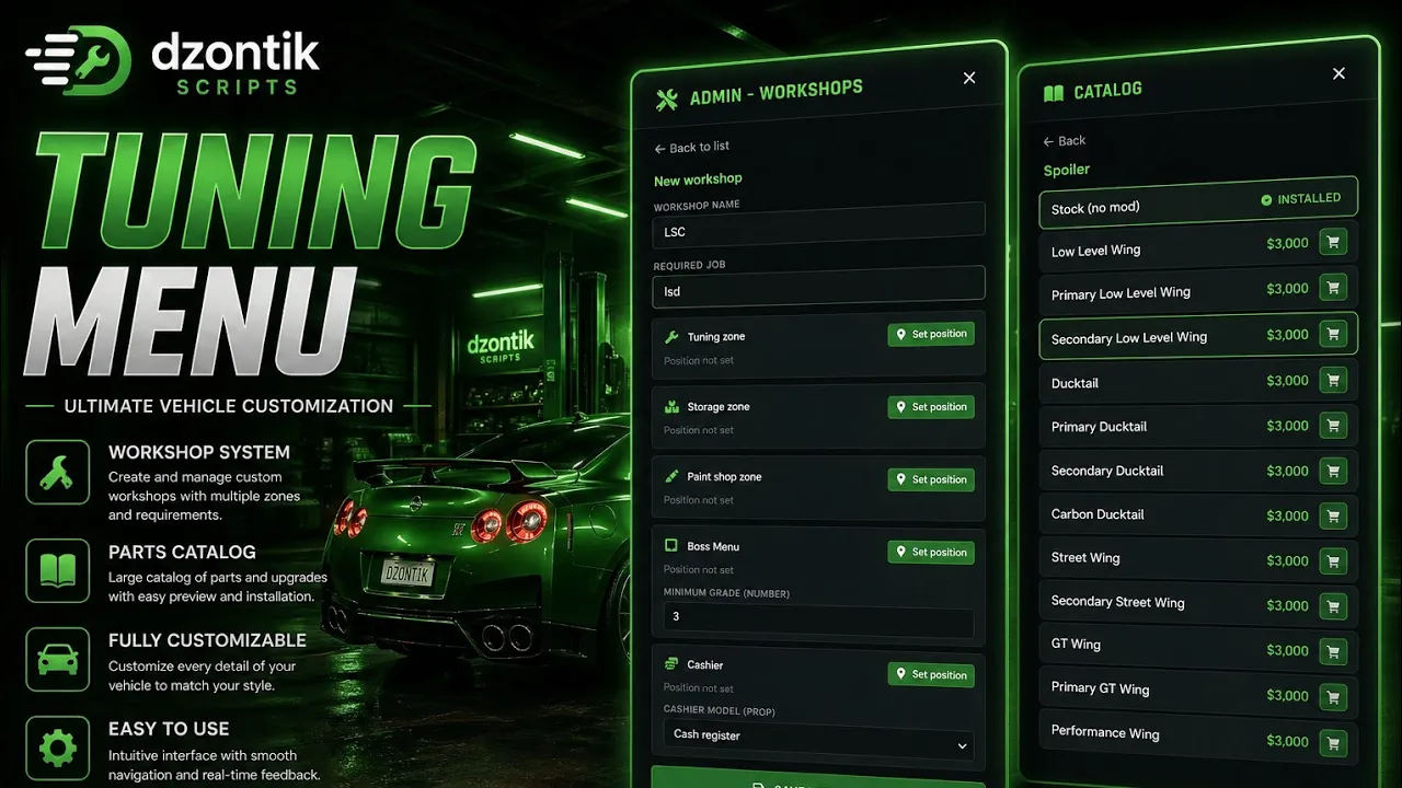 Mechanic & Tuning Script