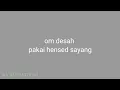 Lagu jangan dengar, nanti kamu ga tahan syg