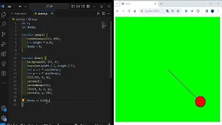 ASMR PROGRAMMING Harness the Power of Motion Creating a Clockwise Pendulum Effect in p5 js