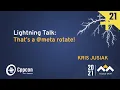 Lightning Talk That s a meta rotate - Kris Jusiak