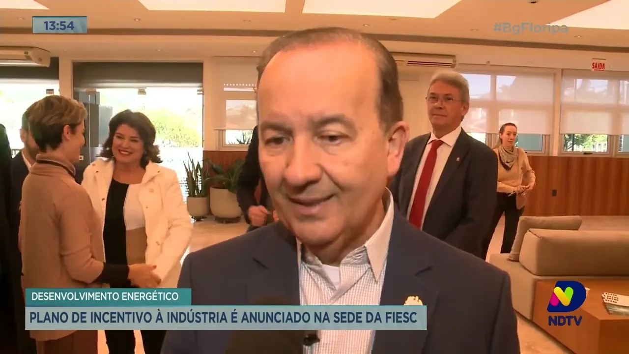 Plano de incentivo à indústria é anunciado na sede da Fiesc