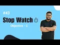 Objective C How to Create and Display a Stopwatch with NSTimer in iOS Hindi