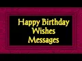 Download Lagu happy birthday wishes messages/birthday wishes messages 