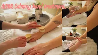 ASMR Comforting hand and arm pamper massage Gloves oils light touch Soft spoken