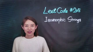 Coding Interview LeetCode Tutorial LeetCode 205 Isomorphic Strings