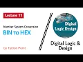 Binary to Hexadecimal Conversion Lecture 11 Digital Logic and Design Explained in