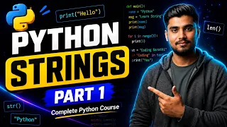 Python Strings in One Shot Part 1 Complete Python Series