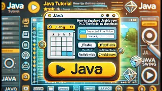 How to Display Selected JTable Row Values in JTextFields RadioButtons and Checkboxes in Java Easy