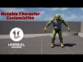 Basic setup of Mutable Character Customization Unreal engine