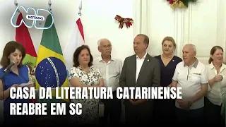 Casa da Literatura Catarinense reabre em Florianópolis após reformas