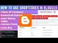 How to Use Shortcodes in Blogger - shortcodes for blogger template part 4