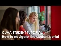 CUAA Student Tutorial Navigating the student portal