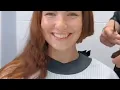 Long Red Hair cut into a pixie and than Buzzed Her Hair Even Shorter