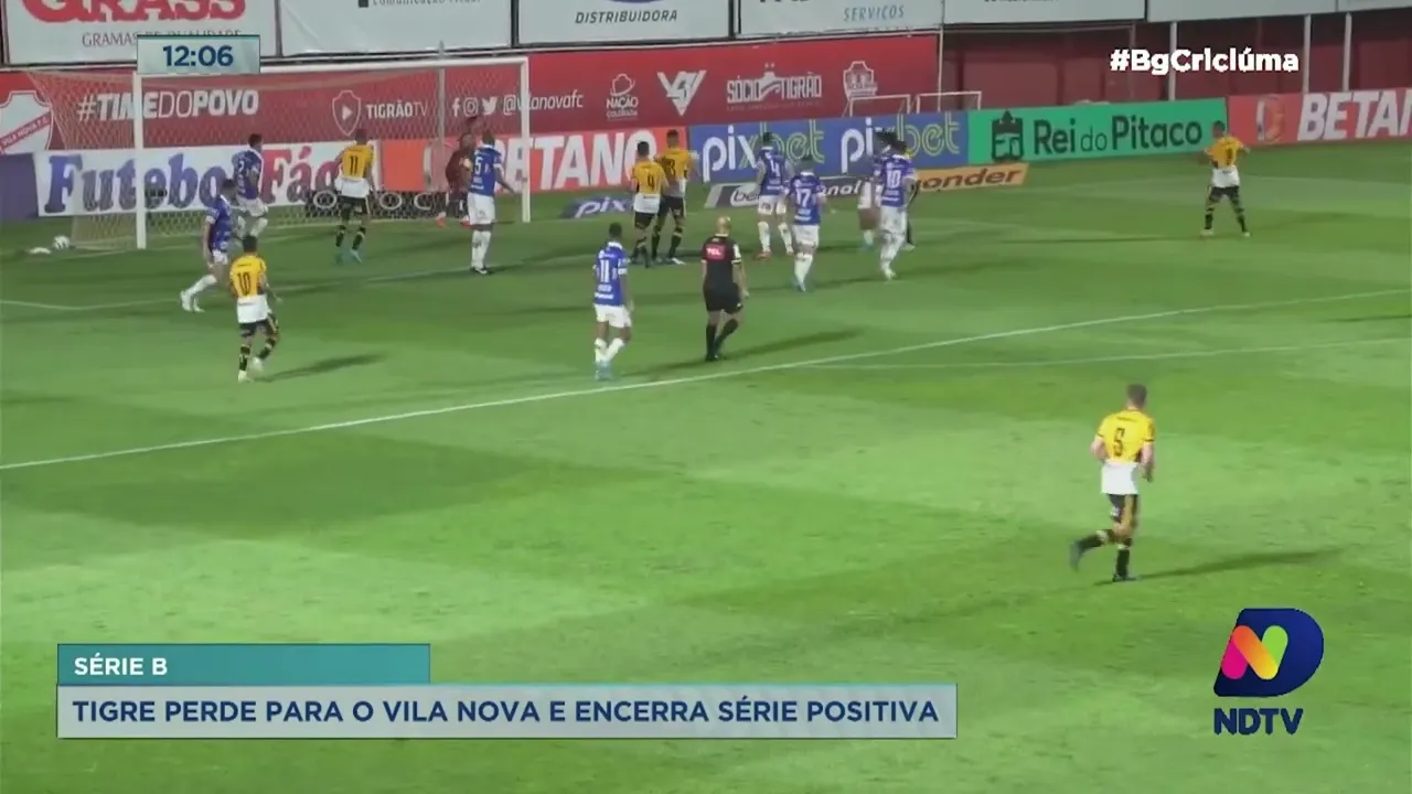 Tigre perde para o Vila Nova e encerra série positiva