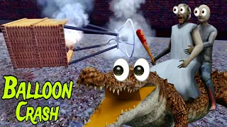 Crashing The Hot Air Balloon In Granny 3