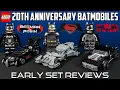REVIEW LEGO Batman 20th Anniversary Batmobiles BvS Batman Robin The Batman 76331 76333 76332