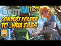 CEMU 1 27 Convert folder game to wua file Compress your games Game Update DLC 1 file