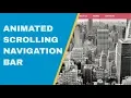 Animated Scrolling Navigation Bar HTML CSS jQuery GridDev