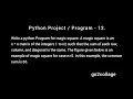 EP 12 Language Python Program Project I go2collage
