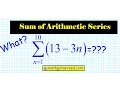 How to find Sum of an arithmetic Series Algebra 2 Honors U9L3 Mathgotserved